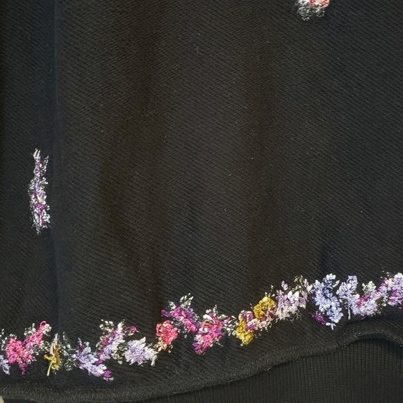 H&M X Giambattista Valli Embroidered Rhinestone Unisex Sweatshirt Sz XS - Picture 11 of 15